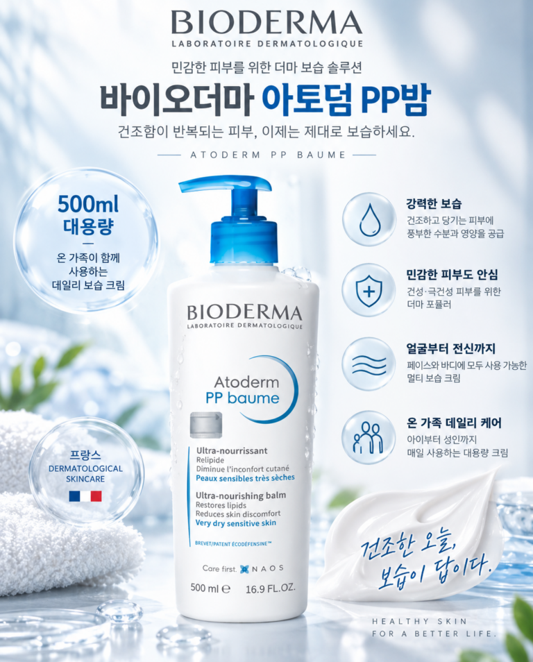 바이오더마 아토덤 PP밤 500ml｜건성·극건성 전신 고보습 크림